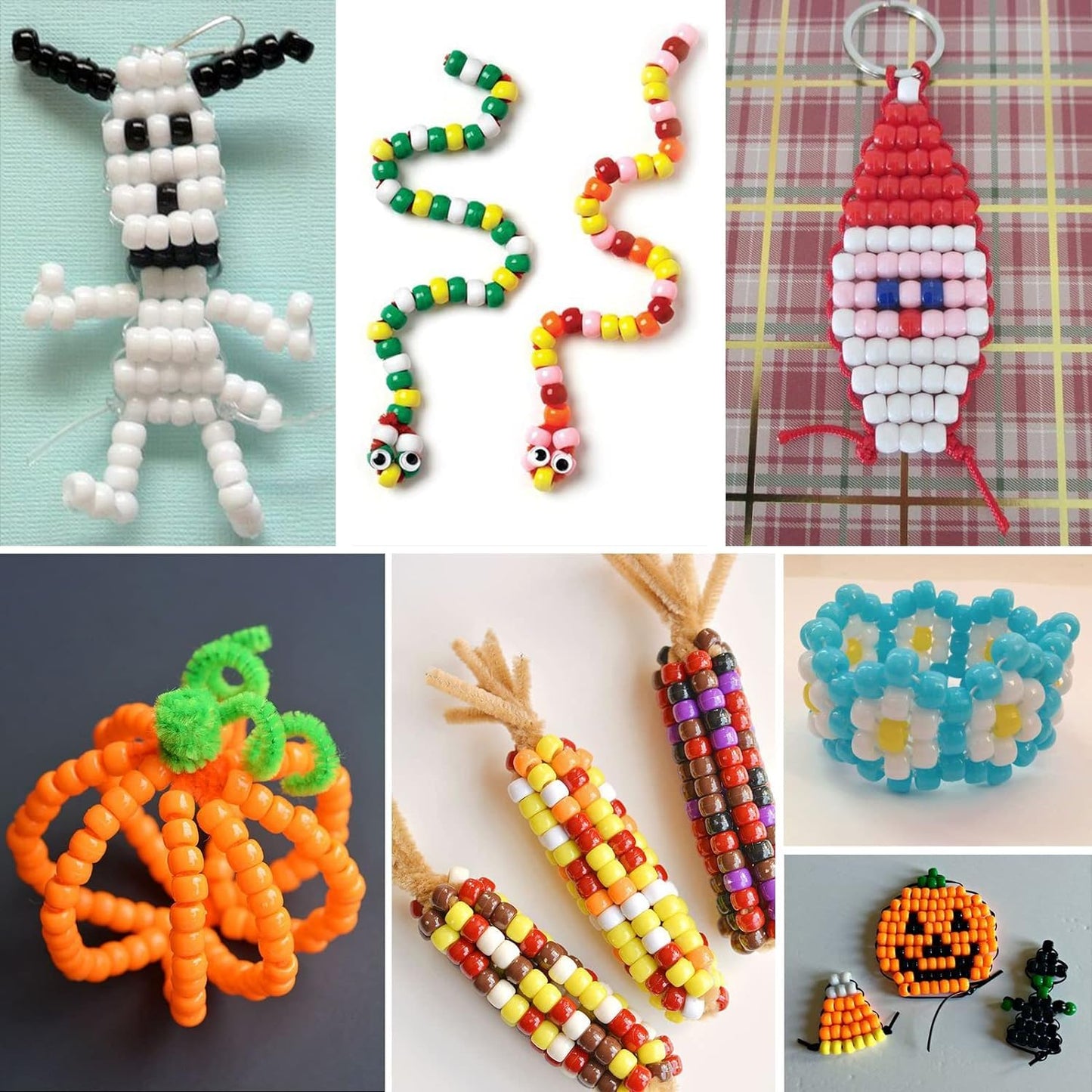 Pony Beads Bulk,Kandi Beads for Necklace Jewelry Making Hair Braiding,Bracelets Making Kits,Hair Bead,Bracelet Plastic Bead for Crafts Braids Girls(48 Color,2200PCS)