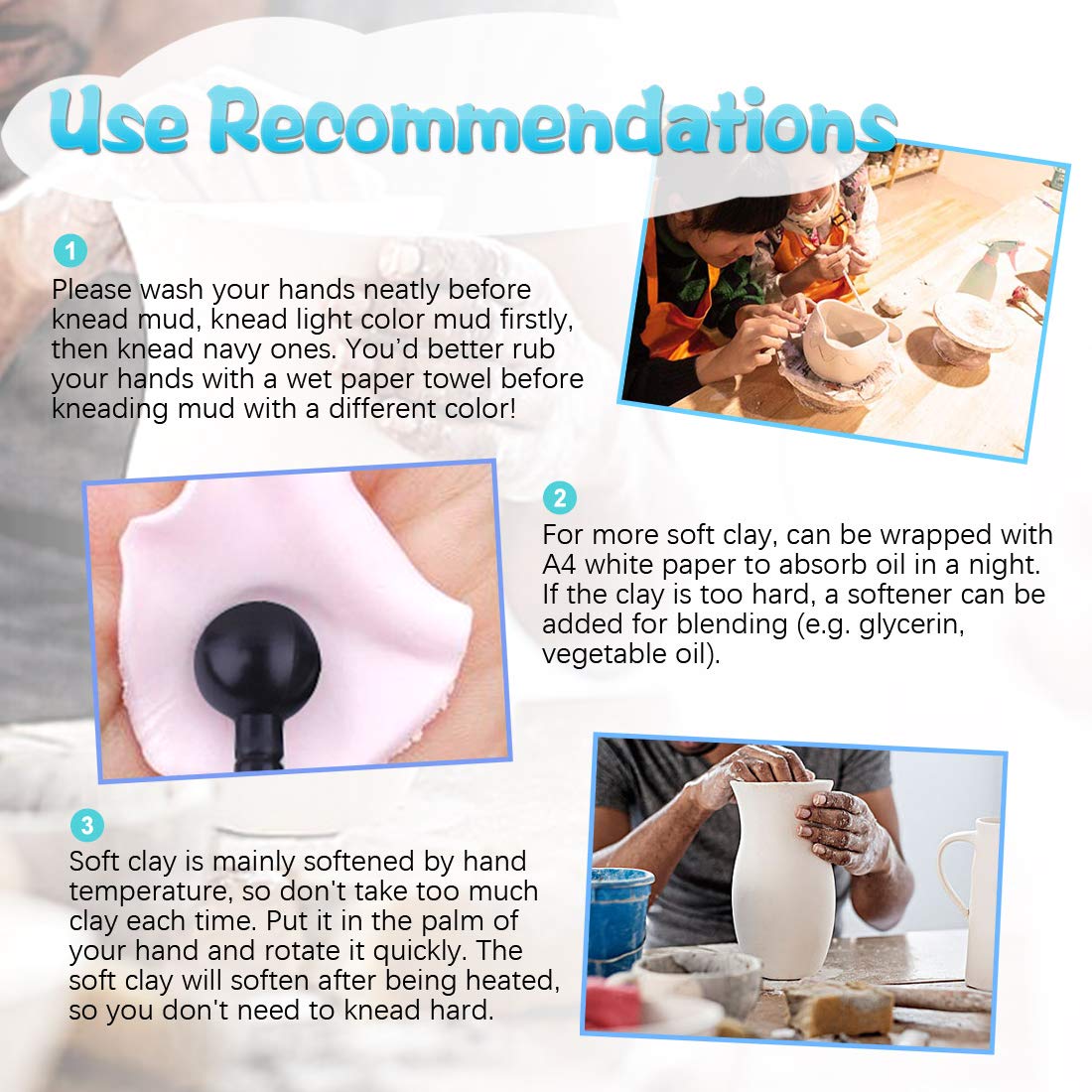 21Pcs Carving Modeling Clay Sculpting Tool Set Including Pottery Sculpture Tool, Silicone Tip Pen, Dual-End Dotting Clay Tool, Scraper, Tweezers, Ruler, Acrylic Clay Roller, Acrylic Sheet