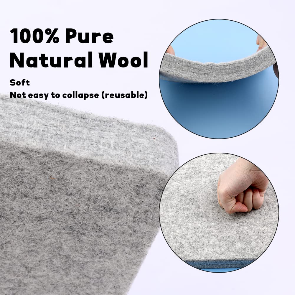 Needle Felting Kits, Felting Needle Tools with 8"x10" Wool Felting Mat,Leather Finger Guards for Any Felting
