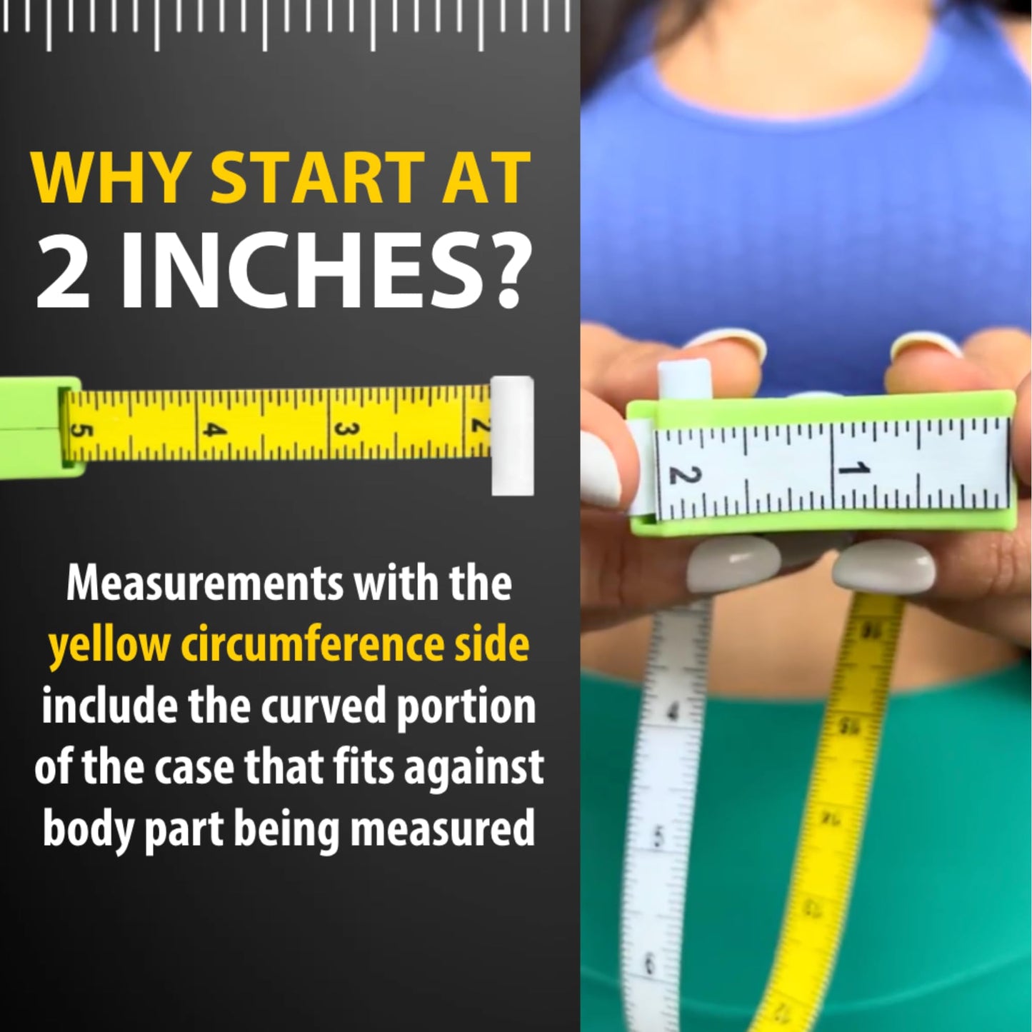 Perfect Body Tape Measure - 80 Inch Automatic Telescopic Tape Measure - Retractable Measuring Tape for Body: Waist, Hip, Bust, Arms, and More (White - 80 inch)