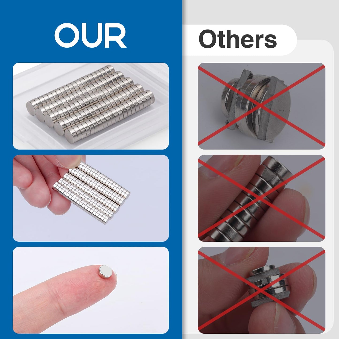 DIYMAG Small Magnets, refrigerator magnets, Rare Earth Magnets, Neodymium Disc Magnets Fridge Magnets, Miniature Mini Round Magnets for Crafts, DIY, Whiteboard, Kitchen, Office Magnets, 200 PCS