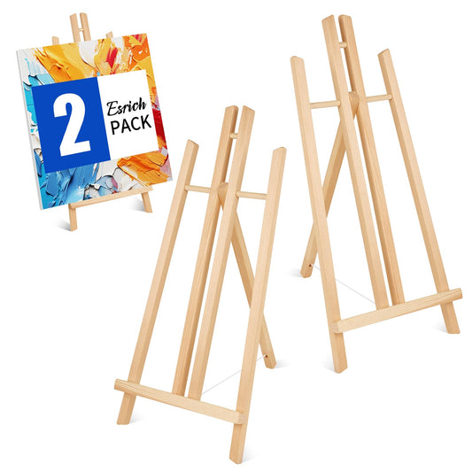 2pcs 17 Inch Tabletop Easels, Easel Stand for Painting,Tripod, Painting Party Easel, Kids Student Desktop Easel for Painting,Paint Easel for Canvas Painting