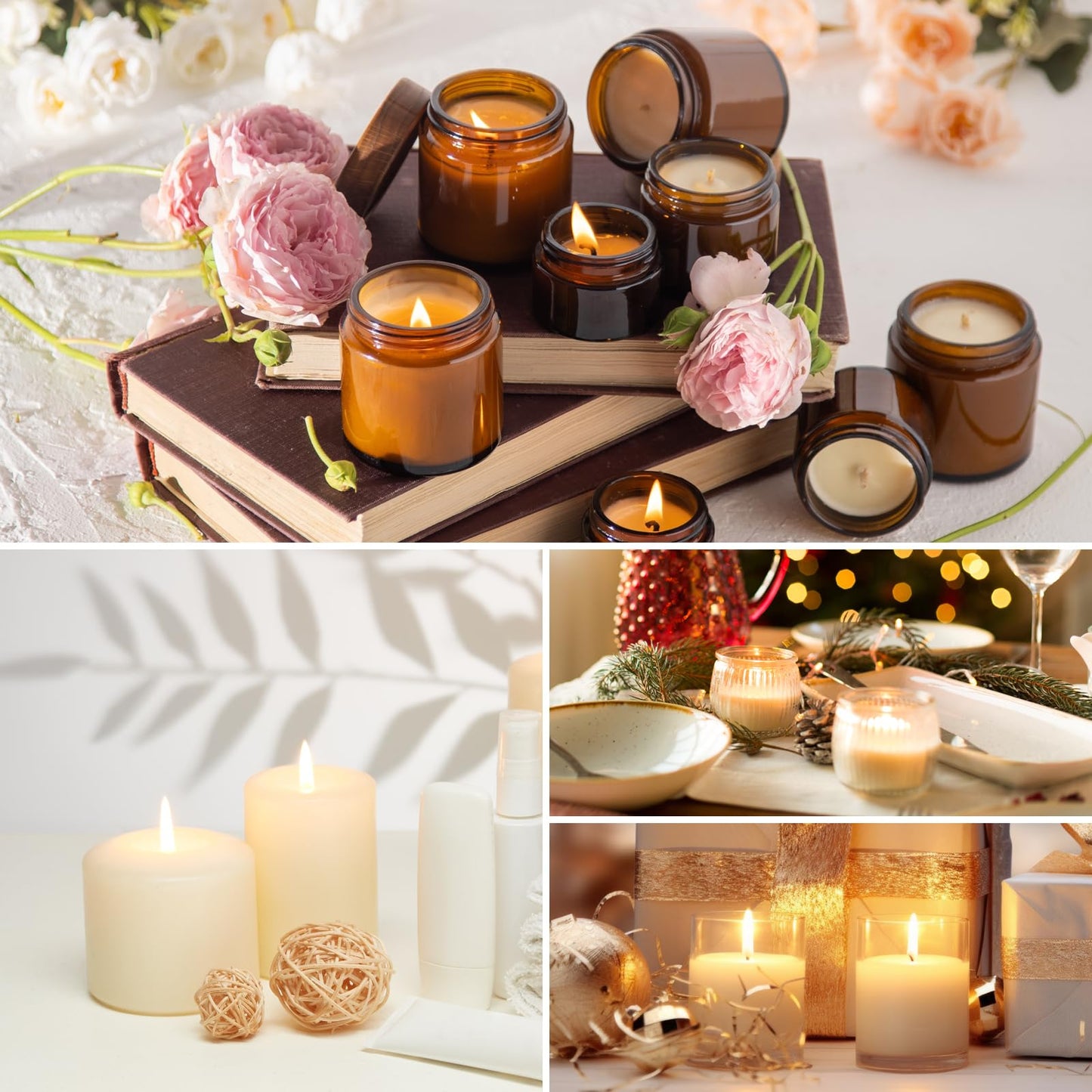 Soy Candle Wax for Candle Making 5 lbs Bag, Premium Natural Soy Wax Flakes, No additives and Pure, 100 Cotton Candle Wicks, 100 Wick Stickers, & 2 Centering Devices