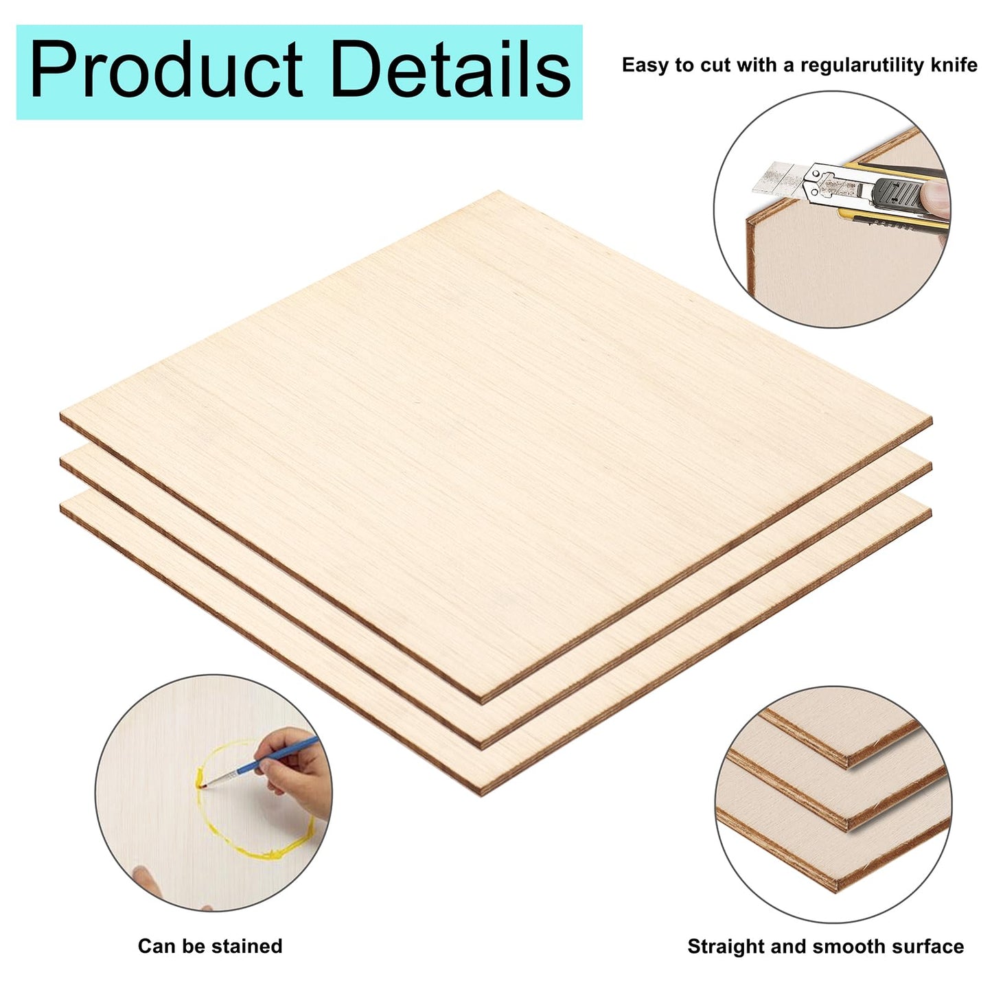 12 Pack Basswood Sheets 12x8 x 1/13 Inch Thin Plywood Balsa Wood Sheets Unfinished Wood Boards Balsa Wood Sheets for Crafts Laser Cutting Wood Burning and Drawing (12 x 8 inch)