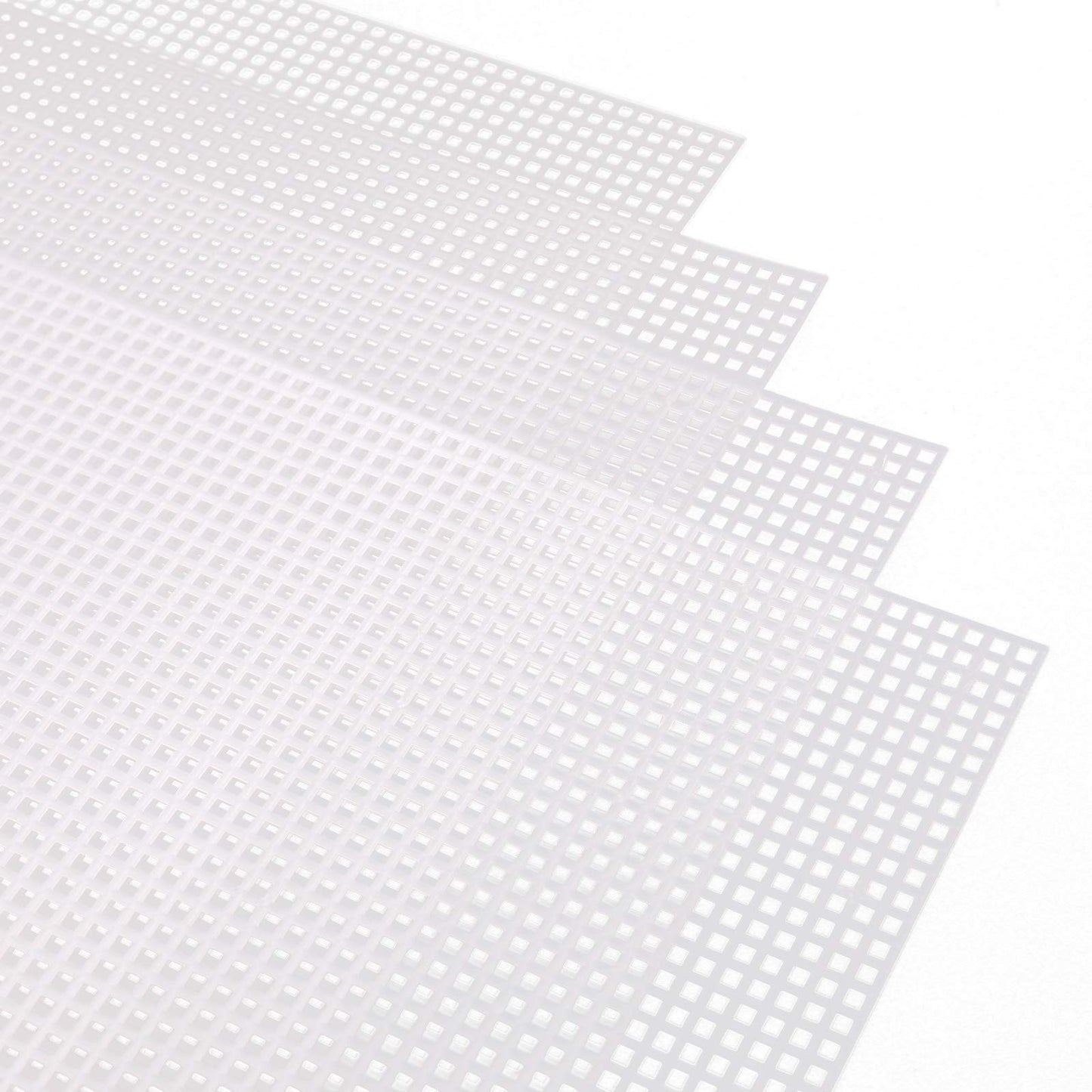 SAVITA 6 Sheets of Plastic Mesh 7 Needlework Canvas for Embroidery and Knitting and Crochet Projects