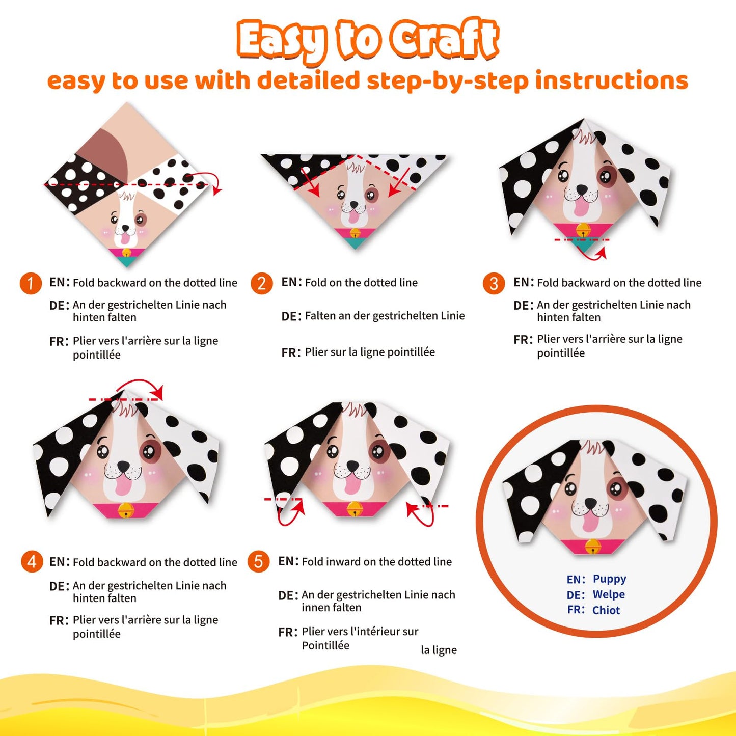 Origami Kit for Kids Ages 5-8 8-12, 260 Sheets Origami Paper with 99 Patterns and Guiding Book, Funtopia DIY Craft Art Projects Supplies for Boys Girls, Travel School Vacation Activities Toy
