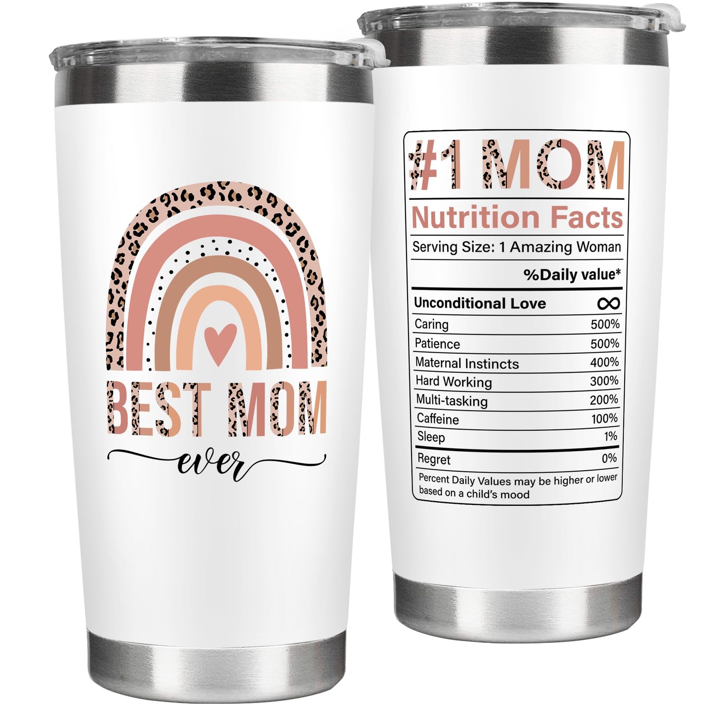 Mocosweeties Gifts for Mom from Daughter Son - Birthday, Valentines, Mothers Day Mom Gifts for Wife, Her - Mother's Day Gift Ideas for Mama, Mother - Gift for New Moms, Mothers - 20 Oz Tumbler