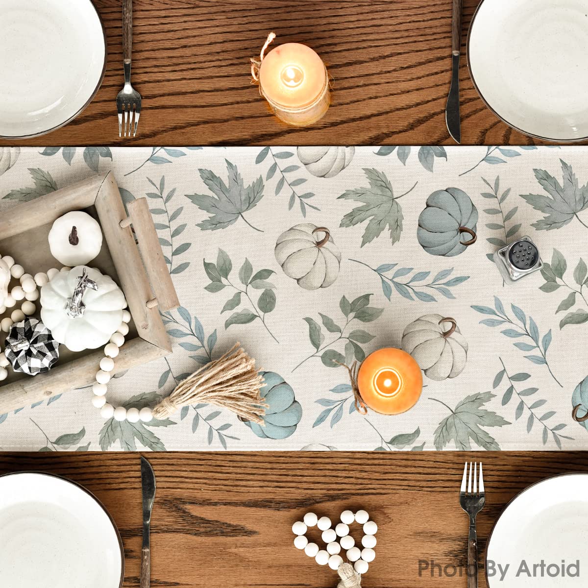 Artoid Mode 210 GSM Fall Table Runner Home Party Decor 13x72 Inch