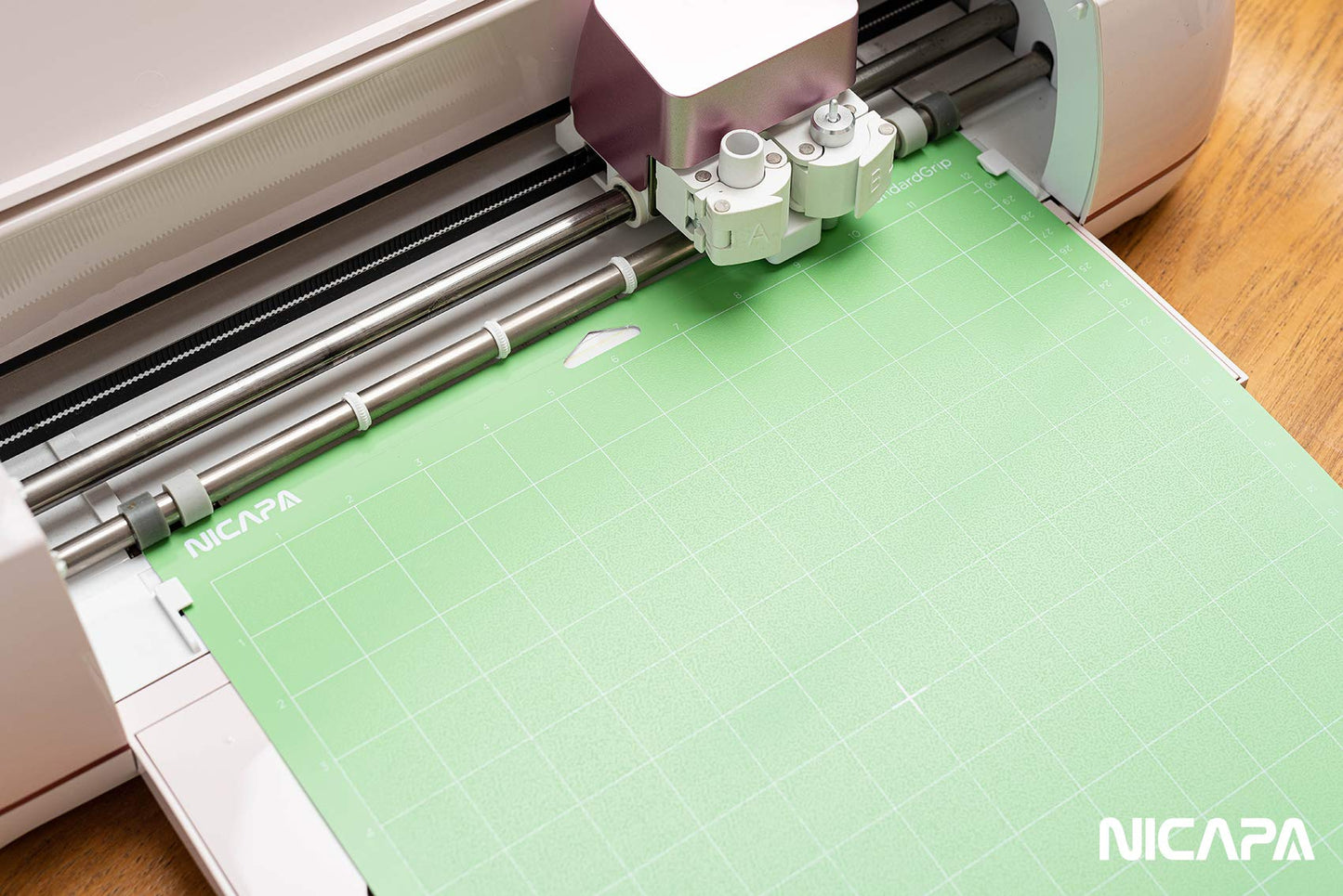 Nicapa Light Grip Cutting Mat for Cricut Maker 3/Maker/Explore 3/Air 2/Air/One (12x12 inch,3 Mats) Light Adhesive Sticky Blue Quilting Replacement Cut Mats