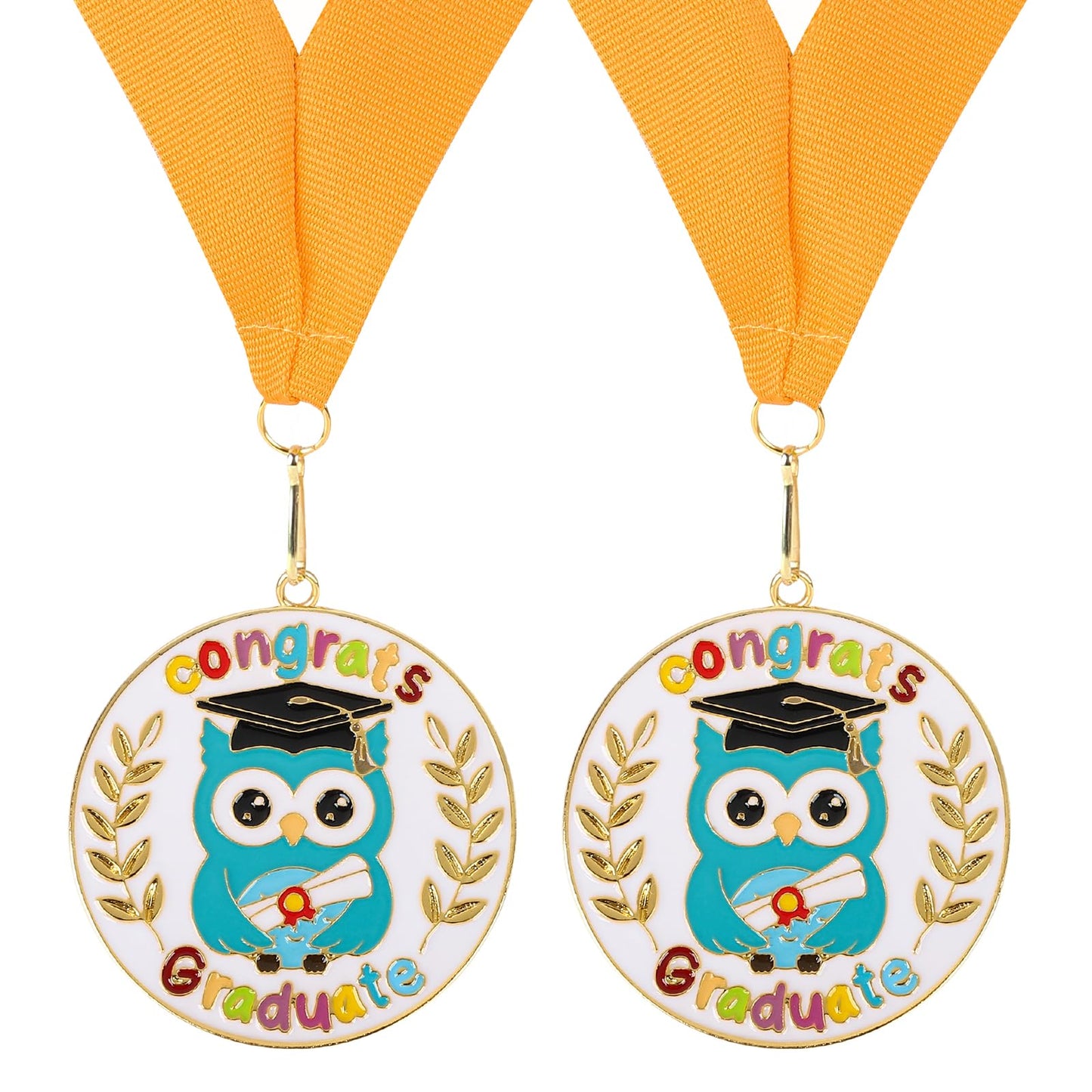 Kindergarten Graduation Medal for Kids Preschool Prek Graduation Decorations Gifts Medals with Neck Ribbon for School Student Graduation Party Gifts Favors(Metal 2Pcs)