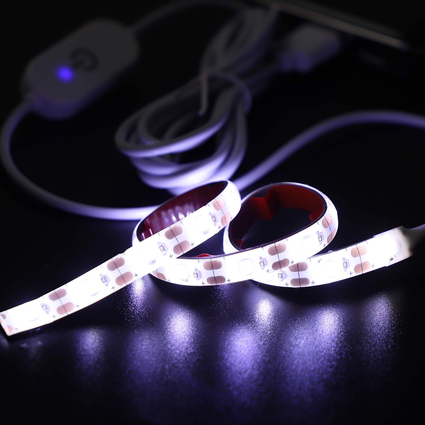 LED Strips Sewing Machine Cold White Light Self-Adhesive LED Strip Light 2 Meters 5V USB 6500K