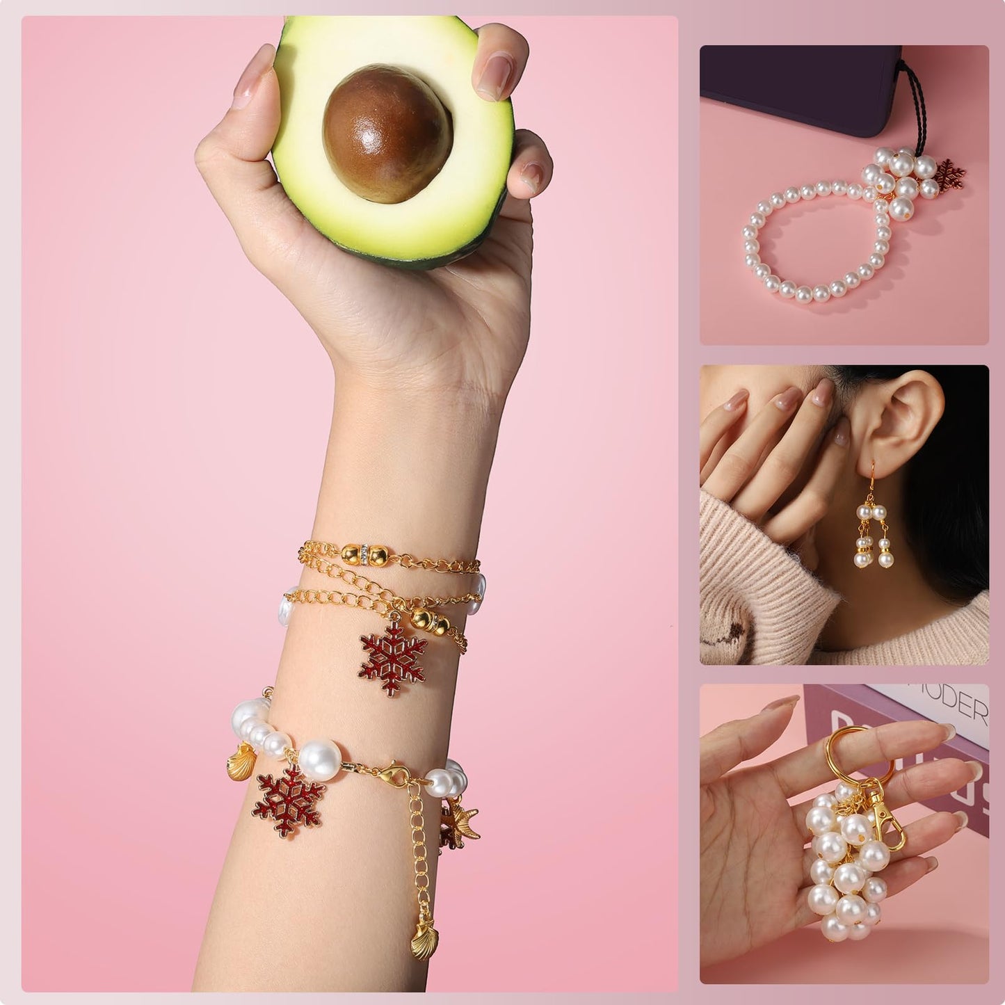 1200PCS Jewelry Making Supplies, Jump Rings for Jewelry Making, Earring Hooks Earring Findings for Jewelry Making, Silver Gold Jump Rings, Lobster Claw Clasps Necklace Extender Chain