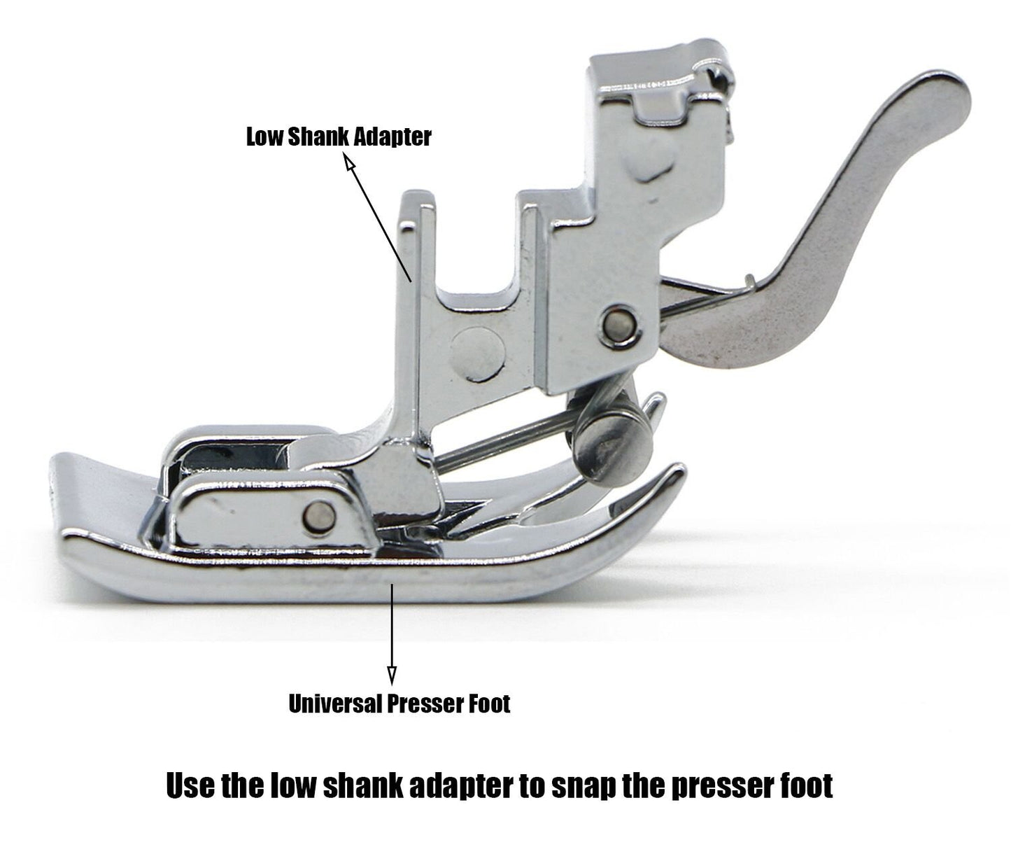 Snap On Low Shank Adapter Presser Foot Holder for Brother Singer Janome Toyota Kenmore Low Shank Sewing Machines Parts