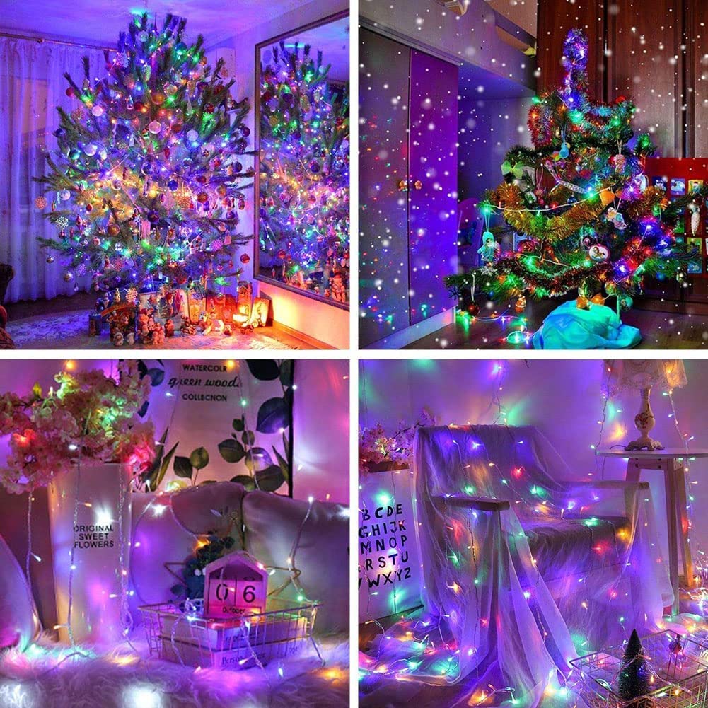 FULLBELL Easter Lights, 33 Feets 100 LED Easter Decorations Memory Indoor Outdoor Fairy Lights Spring Decor Home Bedroom Wedding Party Room Decor Tiktok Trend Items(Multi)