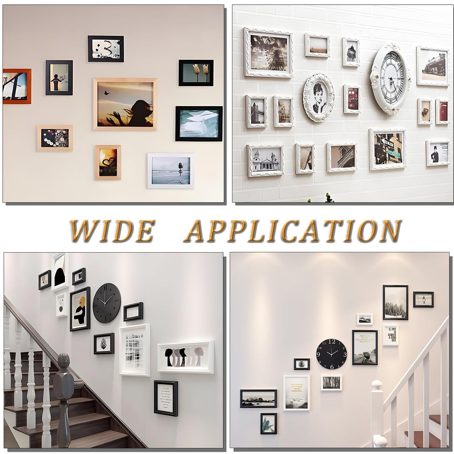 353PCS Picture Hanging Kit with Screws, Saw-tooth, D Ring Picture Hangers Assortment, Picture Hanging Hardware Tool for Frame Hanging - 7 Models