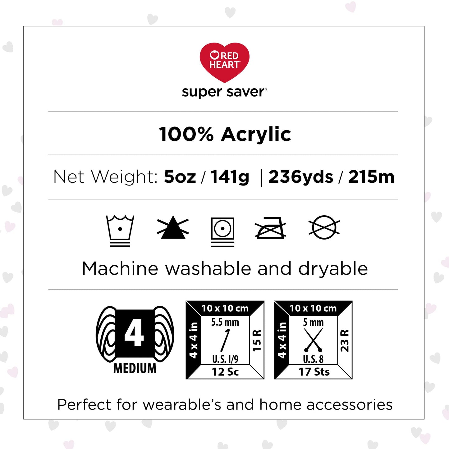 Red Heart Super Saver Yarn, 3 Pack, Favorite Stripe 3 Count