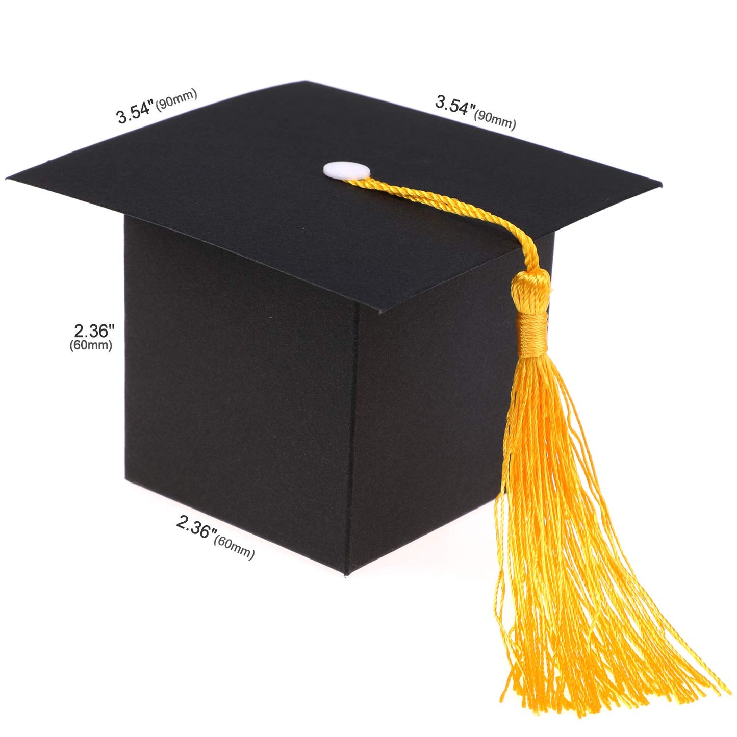 Konsait Graduation Decorations - 30PCS Grad Cap Box DIY Candy Boxes for Grad Party Favors
