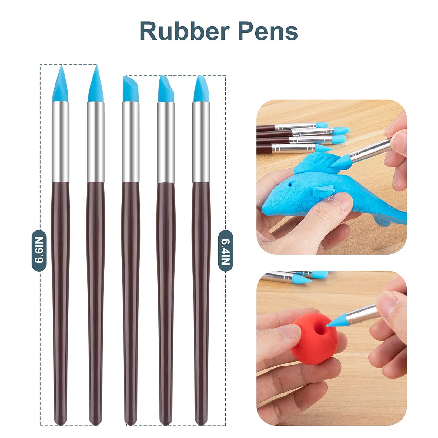 Clay Tools Kit, 25 PCS Polymer Clay Tools, Ceramics Clay Sculpting Tools Kits, Air Dry Clay Tool Set for Adults, Kids, Pottery Craft, Baking, Carving, Drawing, Dotting, Molding, Modeling, Shaping