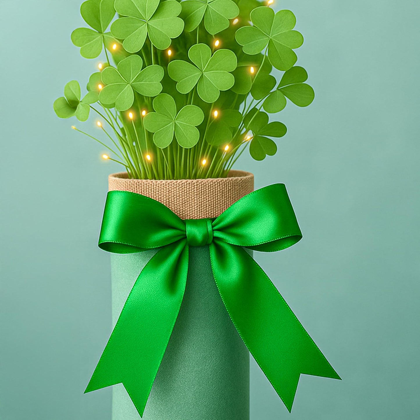 1 1/2 Inch Green Ribbon, 30 Yards Green Ribbon for Gift Wrapping for St. Patrick's Day Party Favors, Polyester Christmas Ribbon for Christmas Decorations Wrapping Bouquet Floral Arrangements