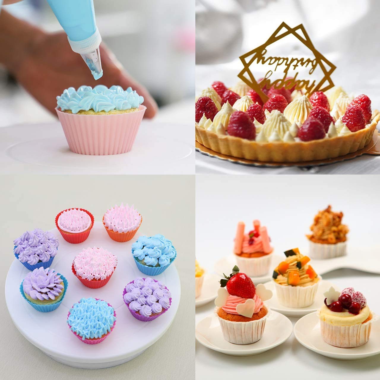Cake Decorating Tips and Icing Piping Tips Coupler With 48pcs Piping Tips Instructions