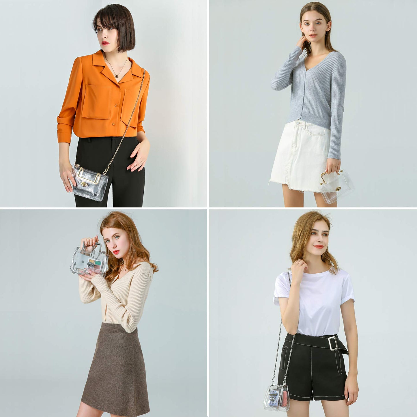 MOETYANG Clear Purse Stadium Approved for Women, Small Clear Crossbody Bag Fashion, Cute See Through Clutch Mini Shoulder Bag