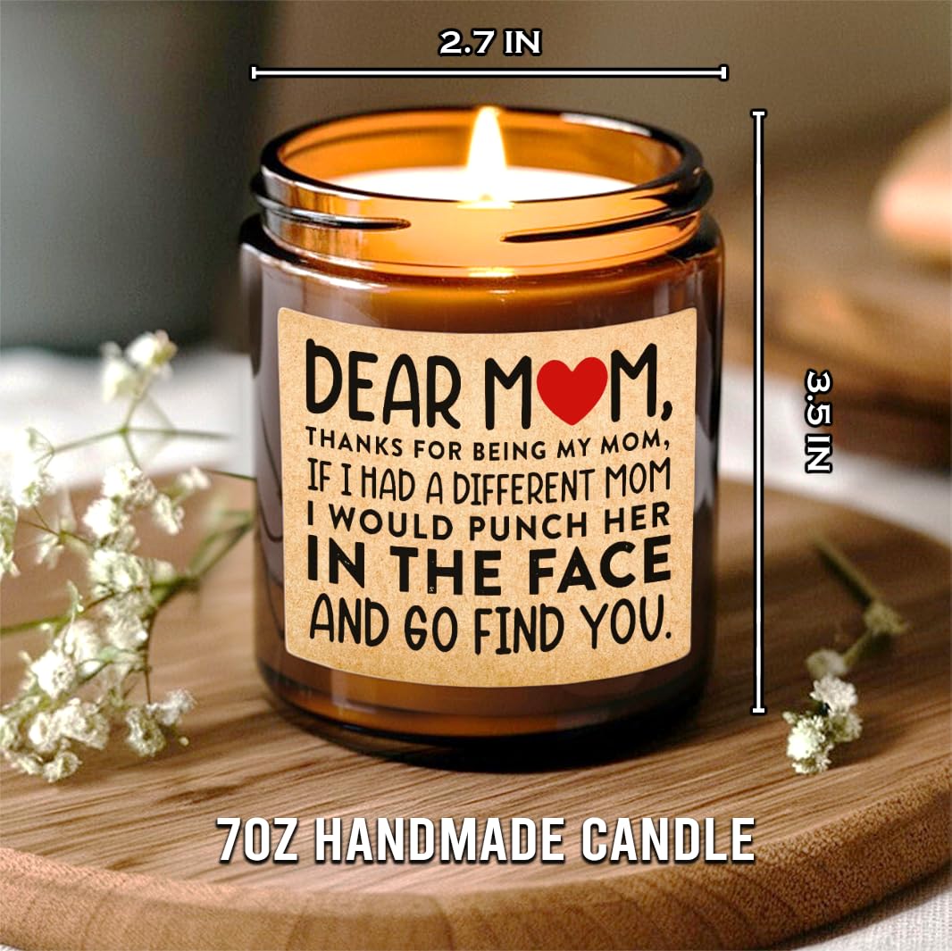 ShinyKT Gifts for Mom from Daughter Son - Mothers Day Gifts for Mom Wife - Birthday, Christmas Gift Ideas for Moms - Gift for Mama, Moms, Mother from Kids - Lavender Scented 7oz
