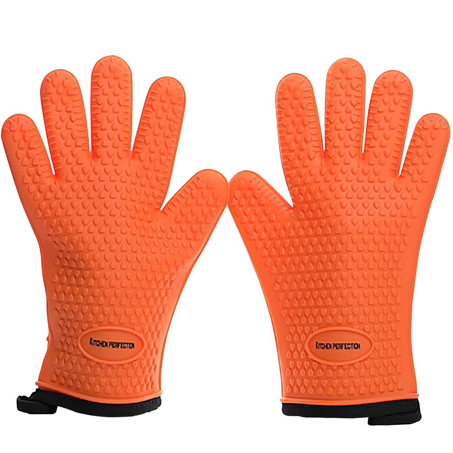 Silicone Smoker Oven Gloves -Extreme Heat Resistant BBQ Gloves -Handle Hot Food Right on Your Smoker Grill Fryer & Pit | Waterproof Oven Mitts |Superior Value Set+3 Bonuses