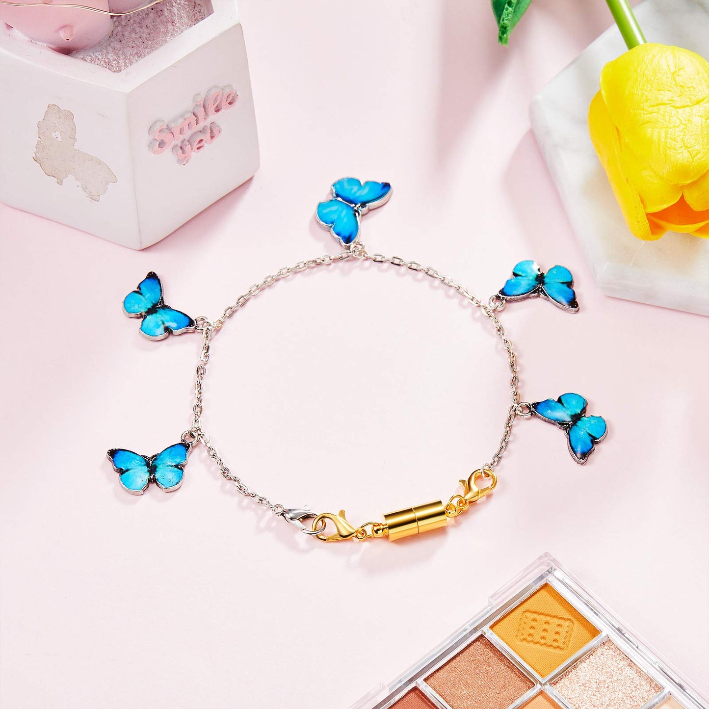 Yaomiao 30 Pcs Gold and Silver Necklace Clasps Magnetic Jewelry Locking Clasps and Closures Bracelet Lobster Clasp Connector for DIY Necklace Bracelet Jewelry Crafts Making Supplies
