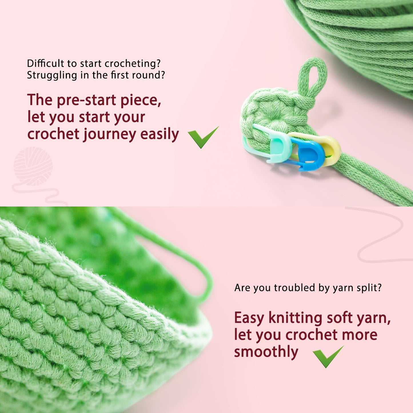 Crochet Kit for Beginners Adults - Cow Starters Crocheting Animal Kits for Kids, DIY Craft Birthday Gift with Crochet Yarns, Hook, Step-by-Step Video, Instruction and Crochet Accessories