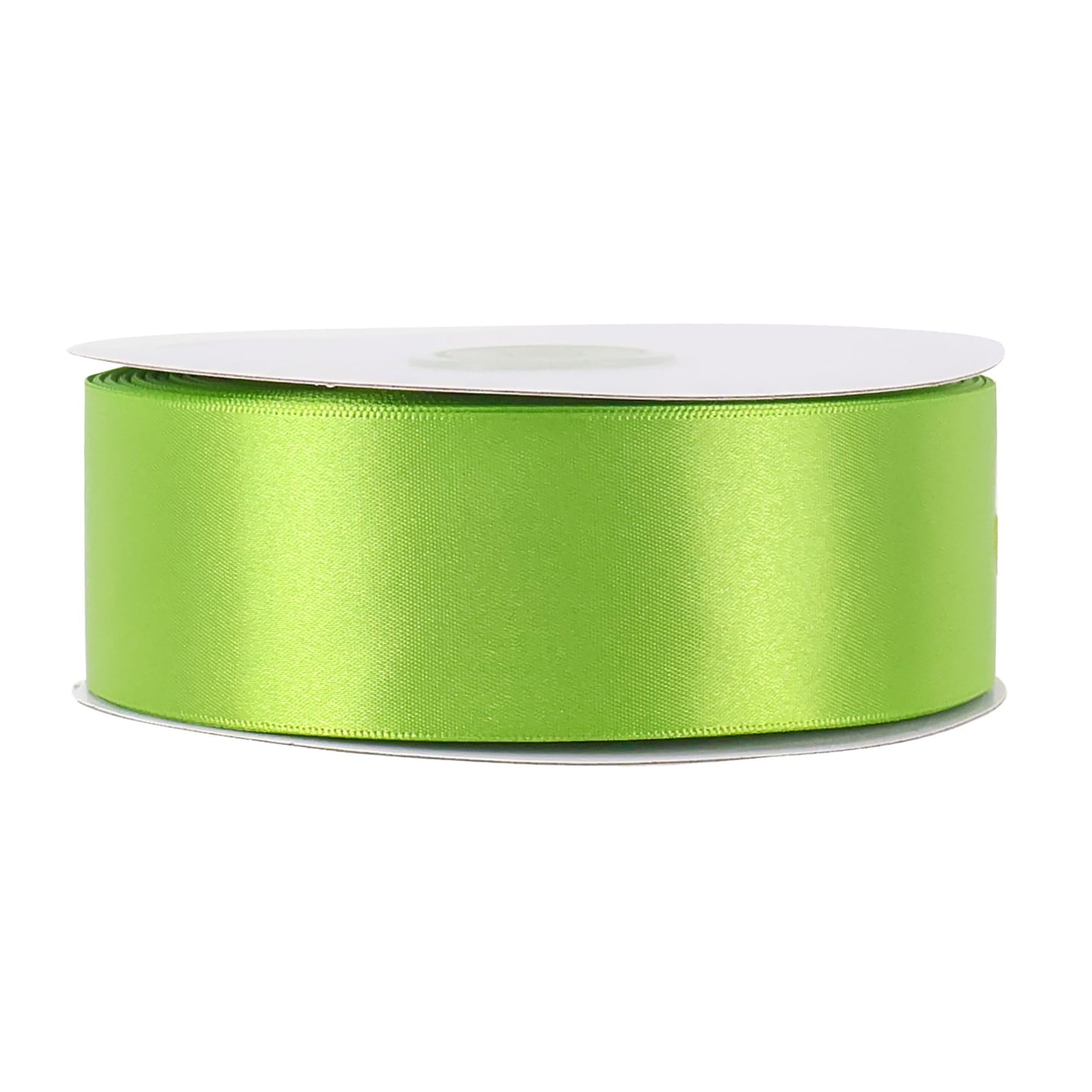 Lime Satin Ribbon 1-1/2 inch Lime Ribbon Double Faced Satin Ribbon by 50 Yards Lime Green Ribbon for Christmas Tree, Wreaths, Crafts, Satin Weddings, Flower Bouquet, Holiday Decorating
