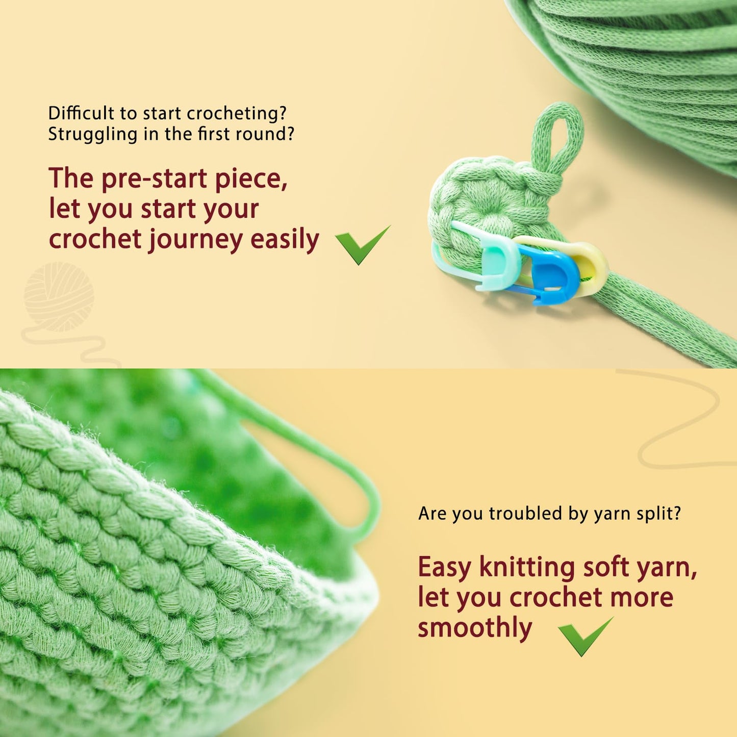 Crochet Kit for Beginners - 2 PCS Highland Cow Keychain Crochet Kit, Learn to Crochet, Include Easy Knitting Yarn, Step-by-Step Video Tutorial, Hook, Holiday Birthday Gift for Adults