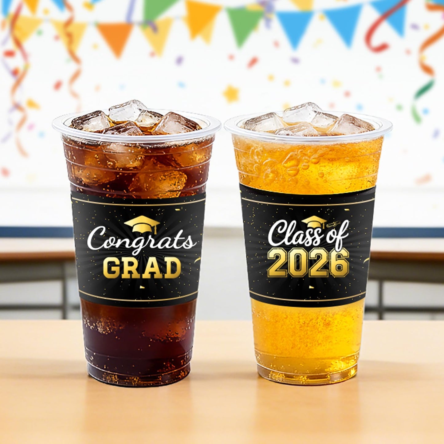HongyiTime 50 Pack 16 oz Graduation Cups - Graduation Party Supplies & Favors