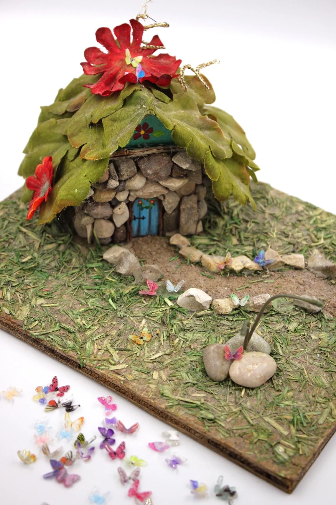 Micro Resin Butterflies, Dollhouse Miniature Tiny Butterflies, Terrarium Fairy Garden Dolls Toy, Mini Micro Landscaping Decoration (30 PCS)