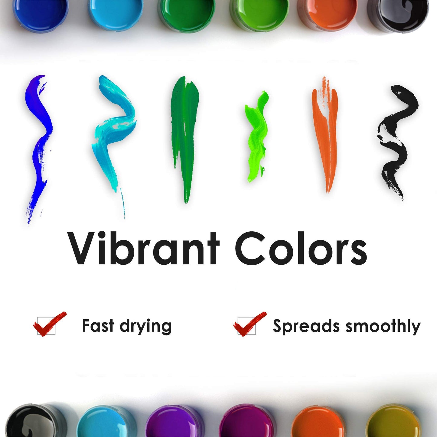 Ledgebay Extra Paint Set for Be Still Paint by Number Kit – Full Set of Acrylic Replacement Paints – Vacuum Sealed for Freshness – Exact Match for Unframed and Framed Kits