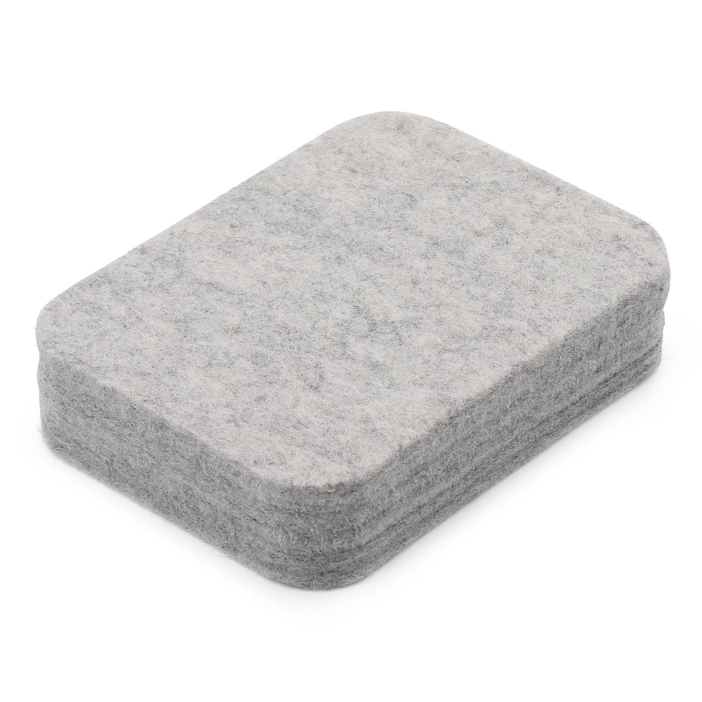 Needle Felting Pad, Grey Sponge Needle Felting Pad, 4.52"x3.34" Natural Wool Needled Felting Mat for Any Wool Felting Makeing