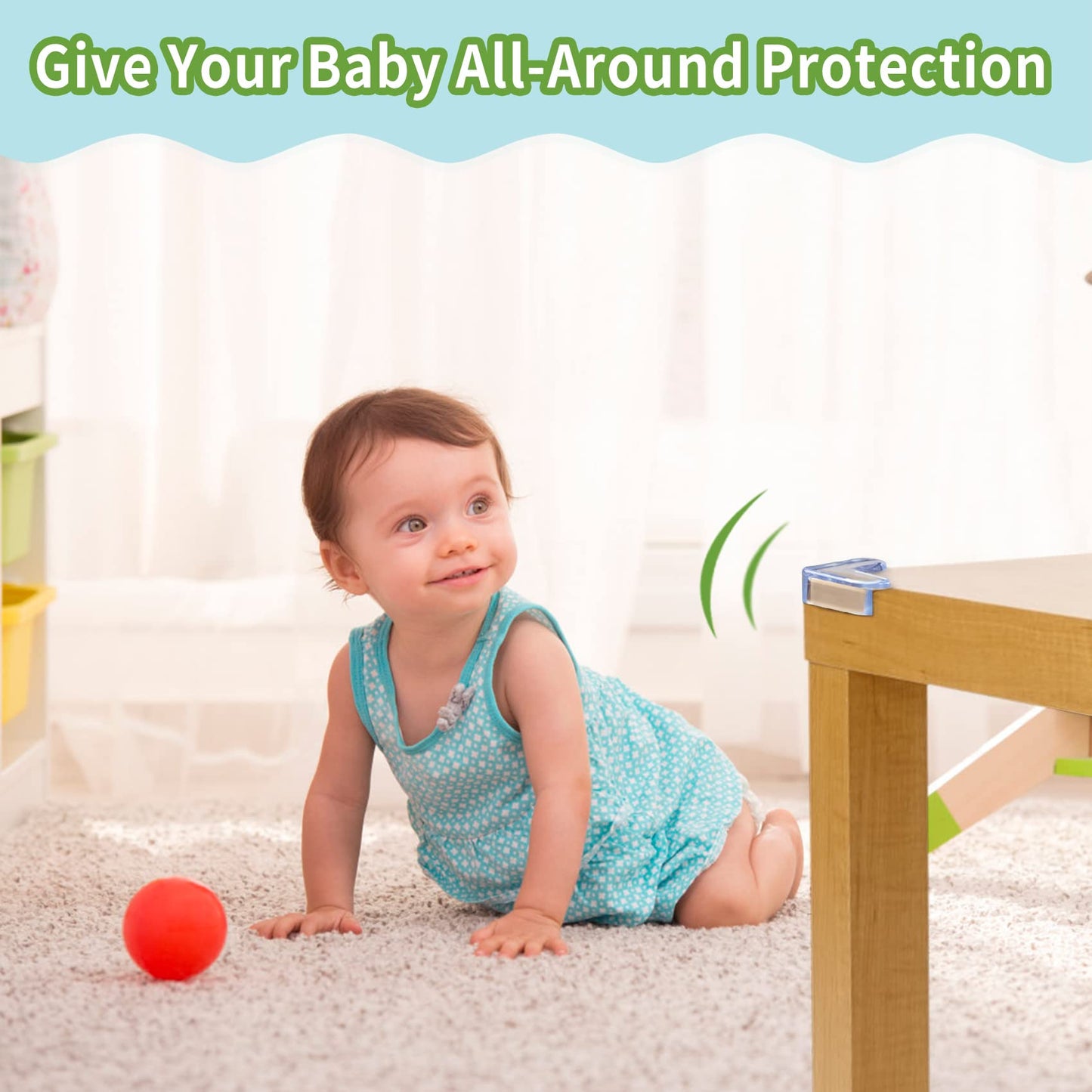 24 Pack Corner Protector for Baby: Baby Proofing Safety Corner Clear Furniture Tablet Corner Protection| Protectors Guards, Baby Proof Bumper & Cushion to Cover Sharp Furniture & Table Edges(L Shape)