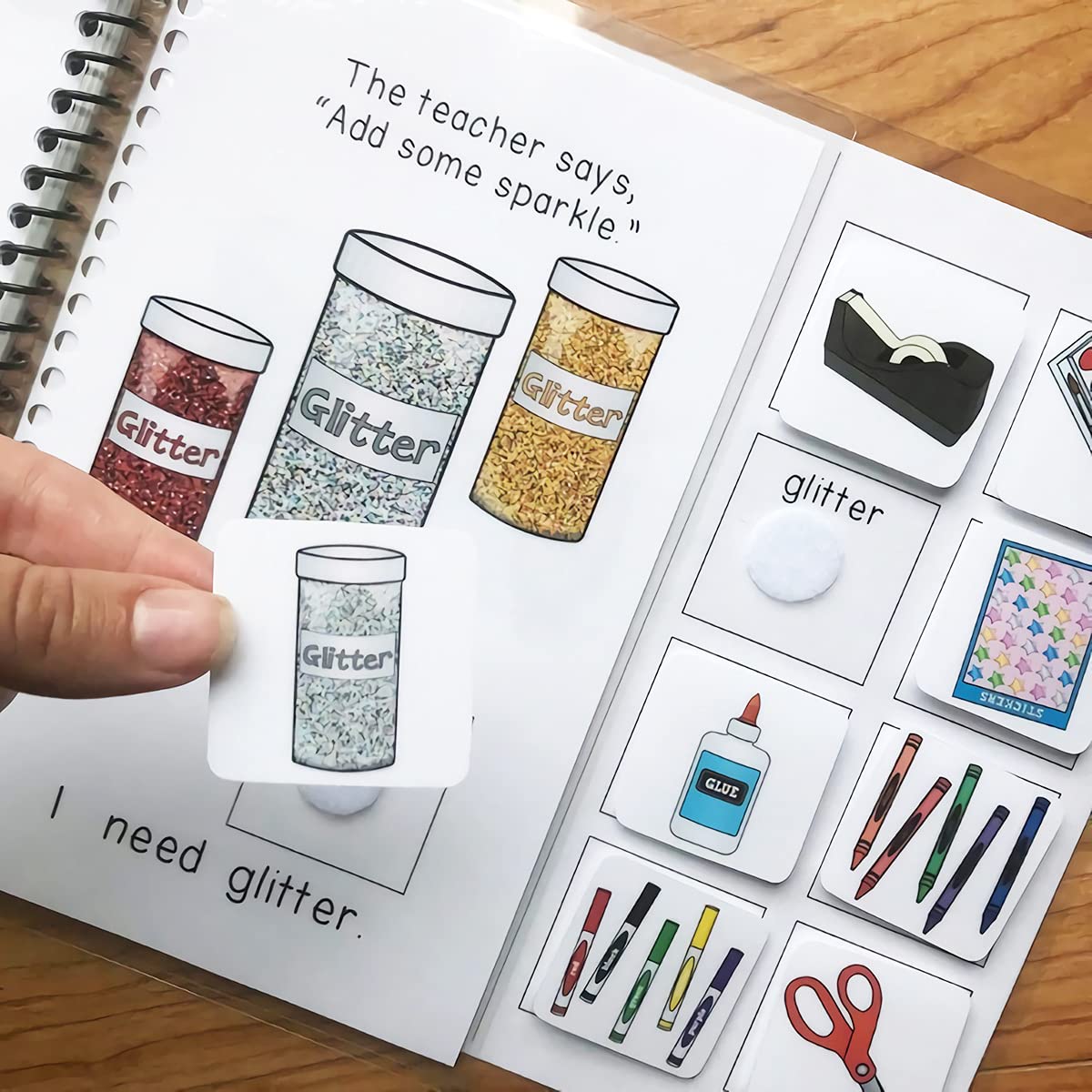 Adhoklop 1248 Pcs (624 Pairs) Thin Clear Dots with Adhesive Hook and Loop Nylon Transparent Sticky Back Glue Tapes 0.59 Inch Diameter Fastener for School Classroom Teacher Supplies (Clear)