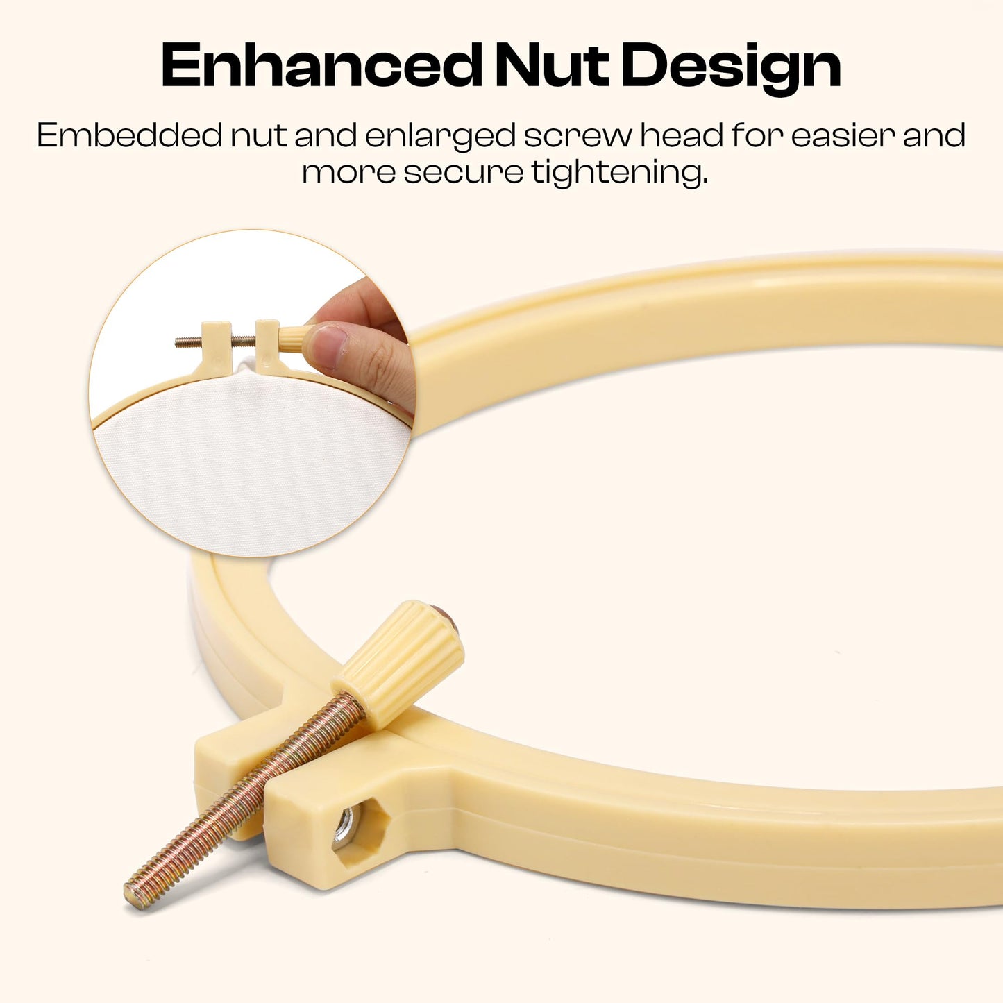 6 Pieces Embroidery Hoops 3 Inch to 10 Inch Cross Stitch Hoop Small Embroidery Hoop with 16 Pieces Needles for Embroidery