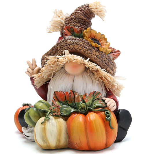 Fall Thanksgiving Pumpkin Gnomes Decorations Handmade Swedish Tomte Elf for Fall Decor Gift - Thanksgiving Party Home Gnomes Decor - Autumn Gifts