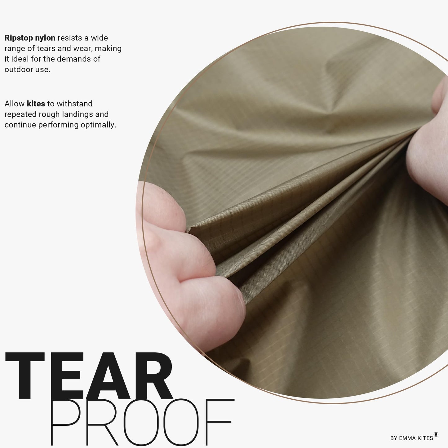 emma kites Olive Green Ripstop Nylon Fabric 40 Denier, Precut Piece 1-Yard: 60"x36", Ultra-Light Airtight Water Resistant Tear Proof, for Kite Flag Stuff Sack Bag Inflatable Windsock Pack Cover