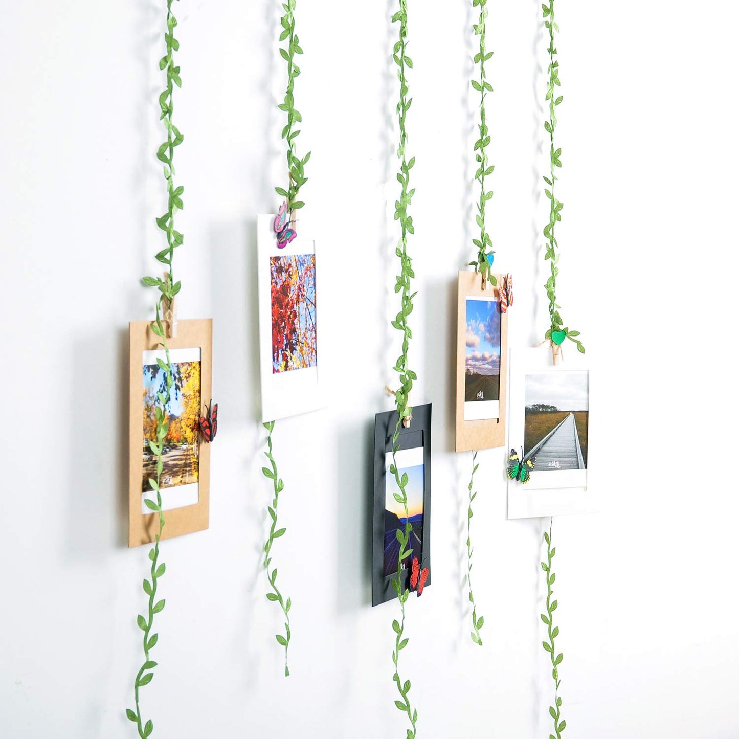 Naidiler 265 Ft Leaf Ribbon, Artificial Vines Leaves String Trim Ribbon Wild Jungle Botanical Greenery for Baby Shower Party Wedding Home Wreaths & DIY Craft