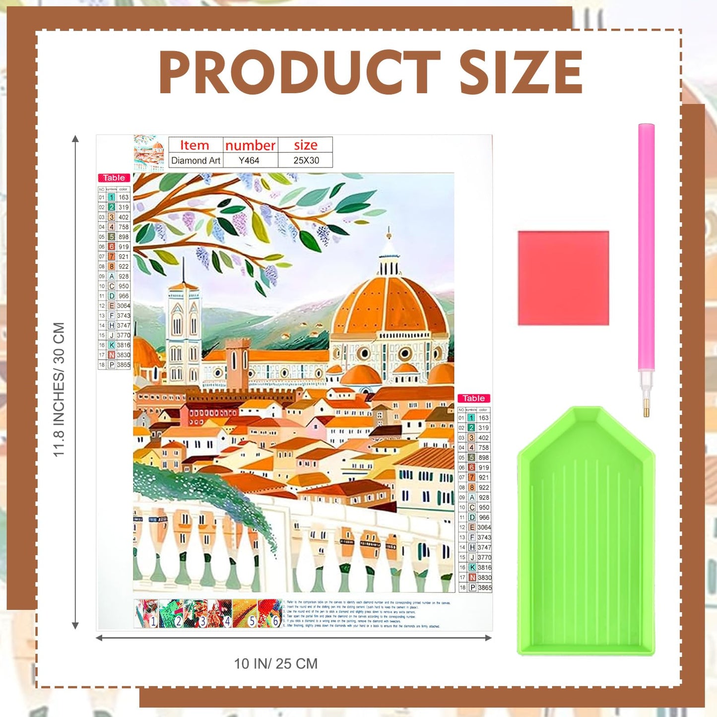 Yeaqee 4 Pcs Diamond Art Kits DIY Painting for Adult Aesthetic Wall Diamond Crafts Aesthetic Room Decor Cute Painting Pictures 5d Craft Wall Decor for Home 10 x 11.8''(Scenery)