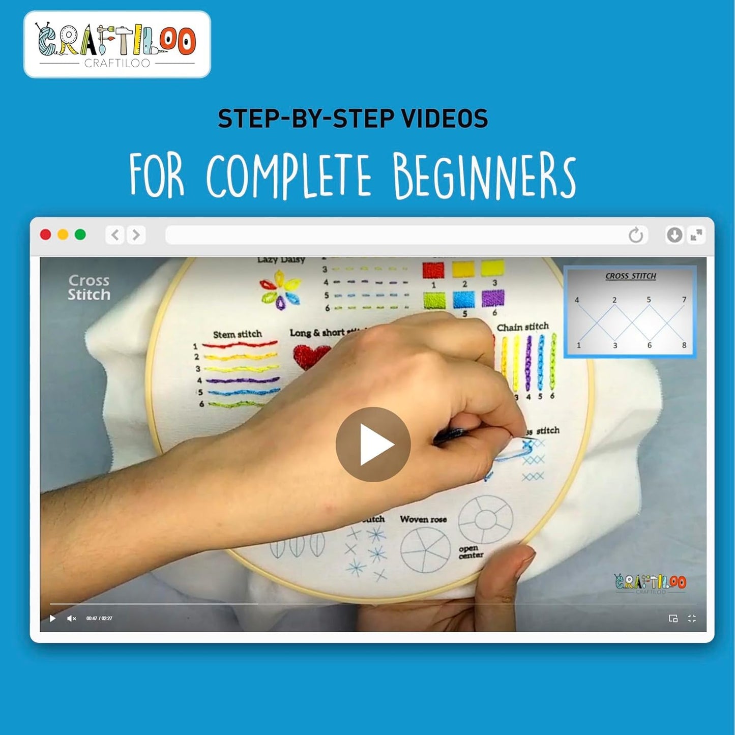 Embroidery Kit for Beginners Cross Stitch Kits for Beginners Needlepoint Kits for Adults Embroidery Kits for Adults Cross Stitch kit Heart
