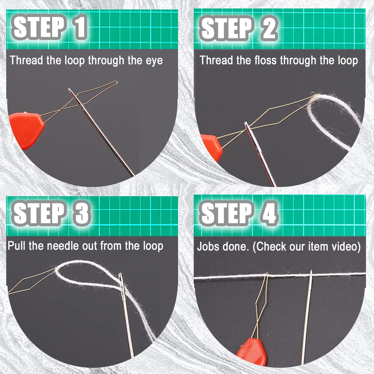 Needle Threaders, 20 Packs Sewing Needle Threader Tools Loop Wires Threaders for Hand Sewing Machine Sewing, Universal Plastic Sewing Threaders Tool for Embroidery Needlework