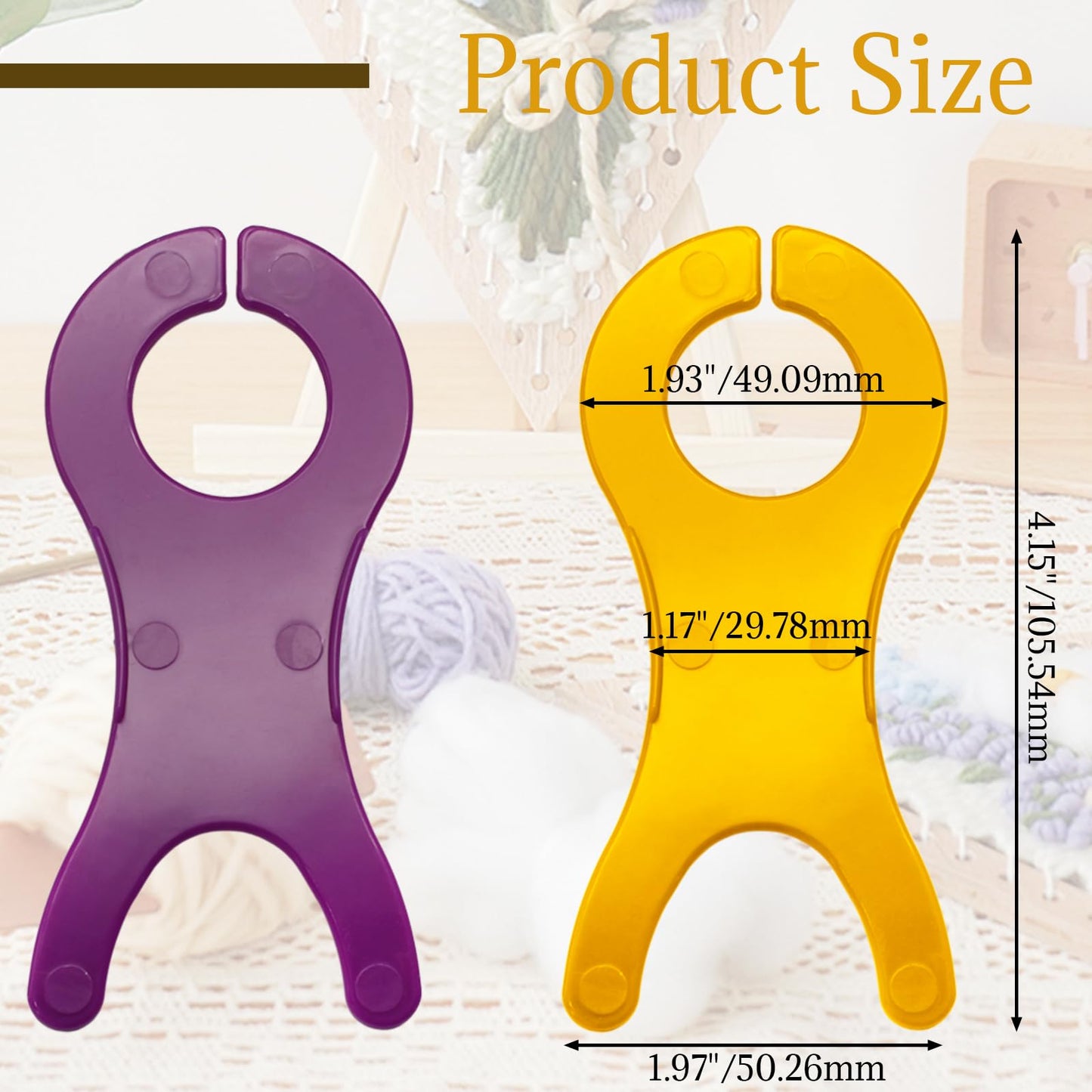 20pcs Yarn Bobbins for Crochet Large Bobbins Spool Tool - 2 Colors, Bobbin Winders Tool Weave Organizer Cross Stitch Thread Spool Organizer
