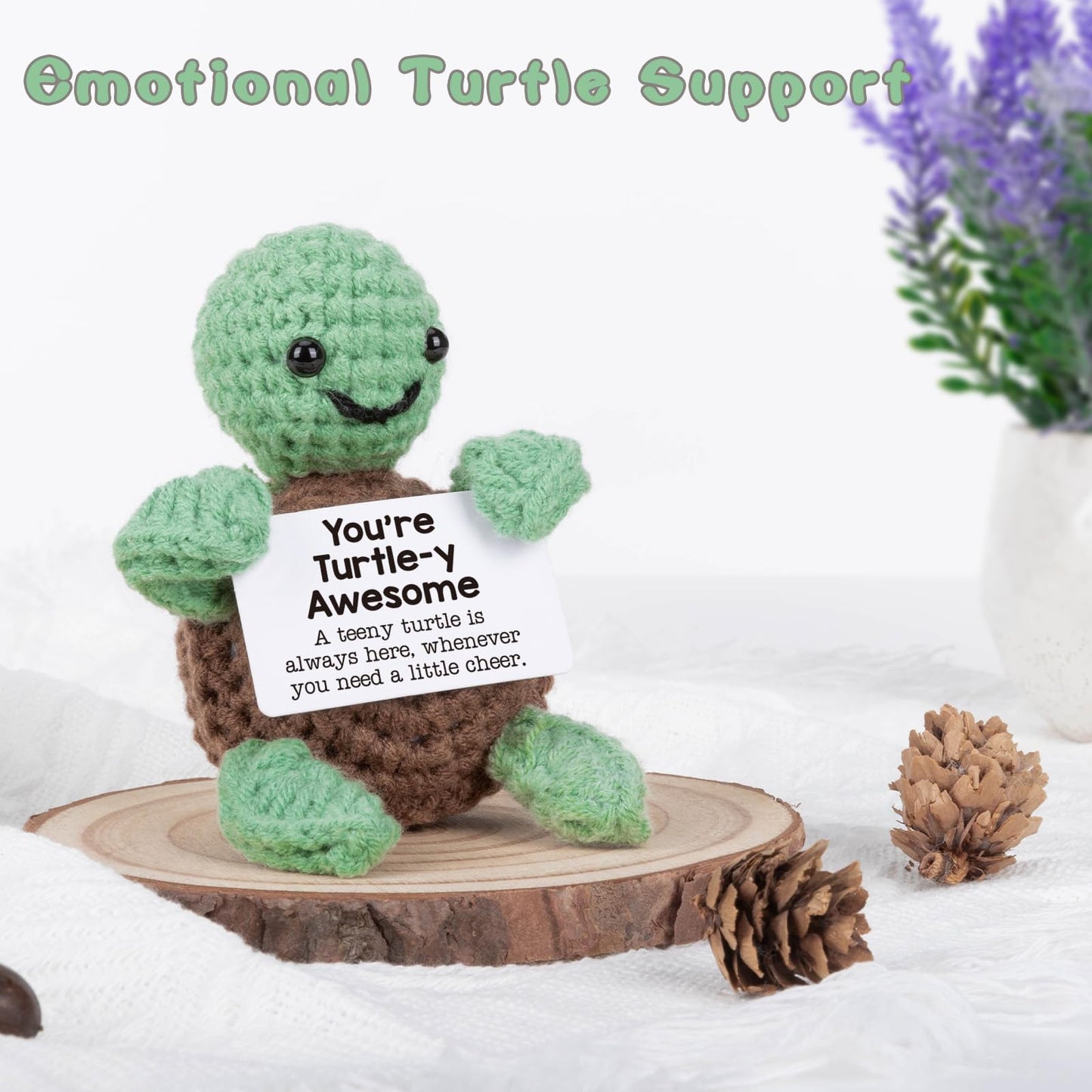 Mini Funny Turtle Easter Basket Essentials Stuffers for Teens Easter Gifts for Kids Teen Girls Boys, Birthday Gifts for Women Men Mothers Day Graduation Teacher Appreciation, Positive Emotional Turtle