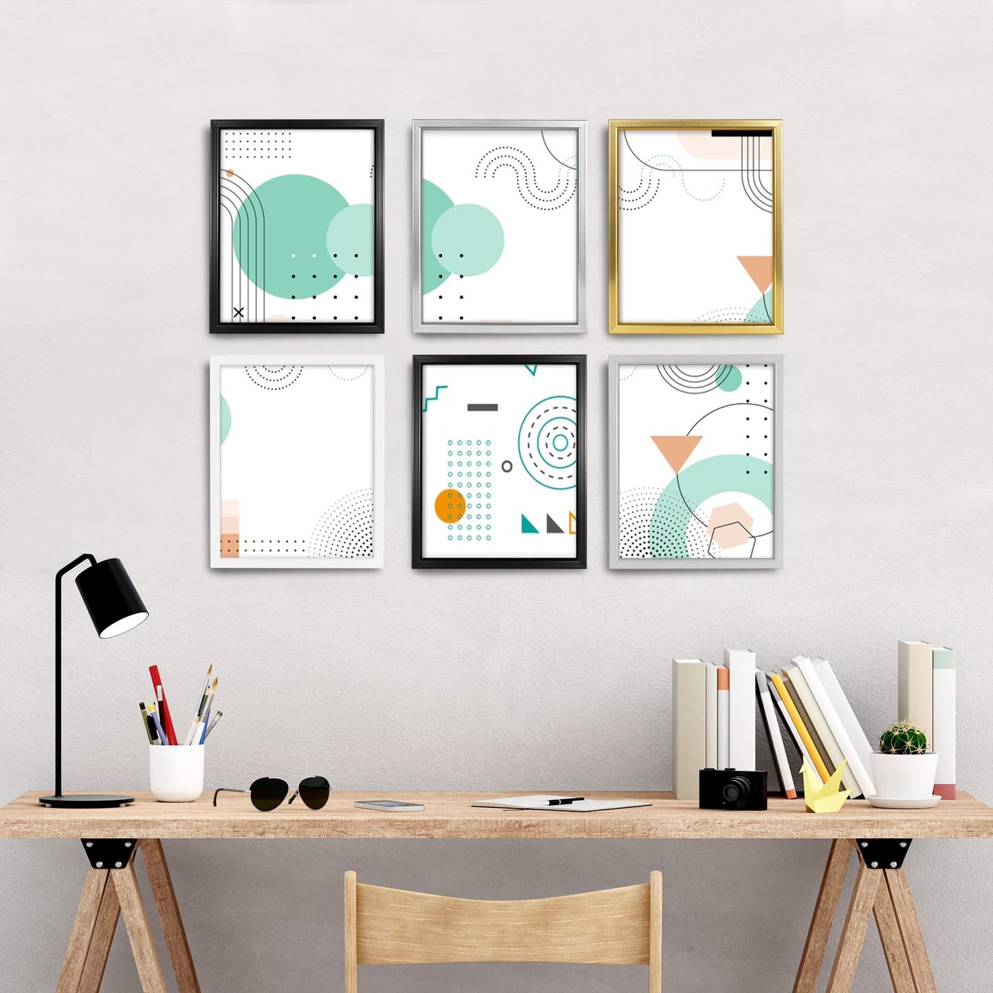 Giverny 8x10 Picture Frames, Black Photo Frames for Wall or Tabletop Display, Simple Design Glossy Finish Frame Perfect for Home Decoration, Office, Hotel and Various Ceremonies Praties