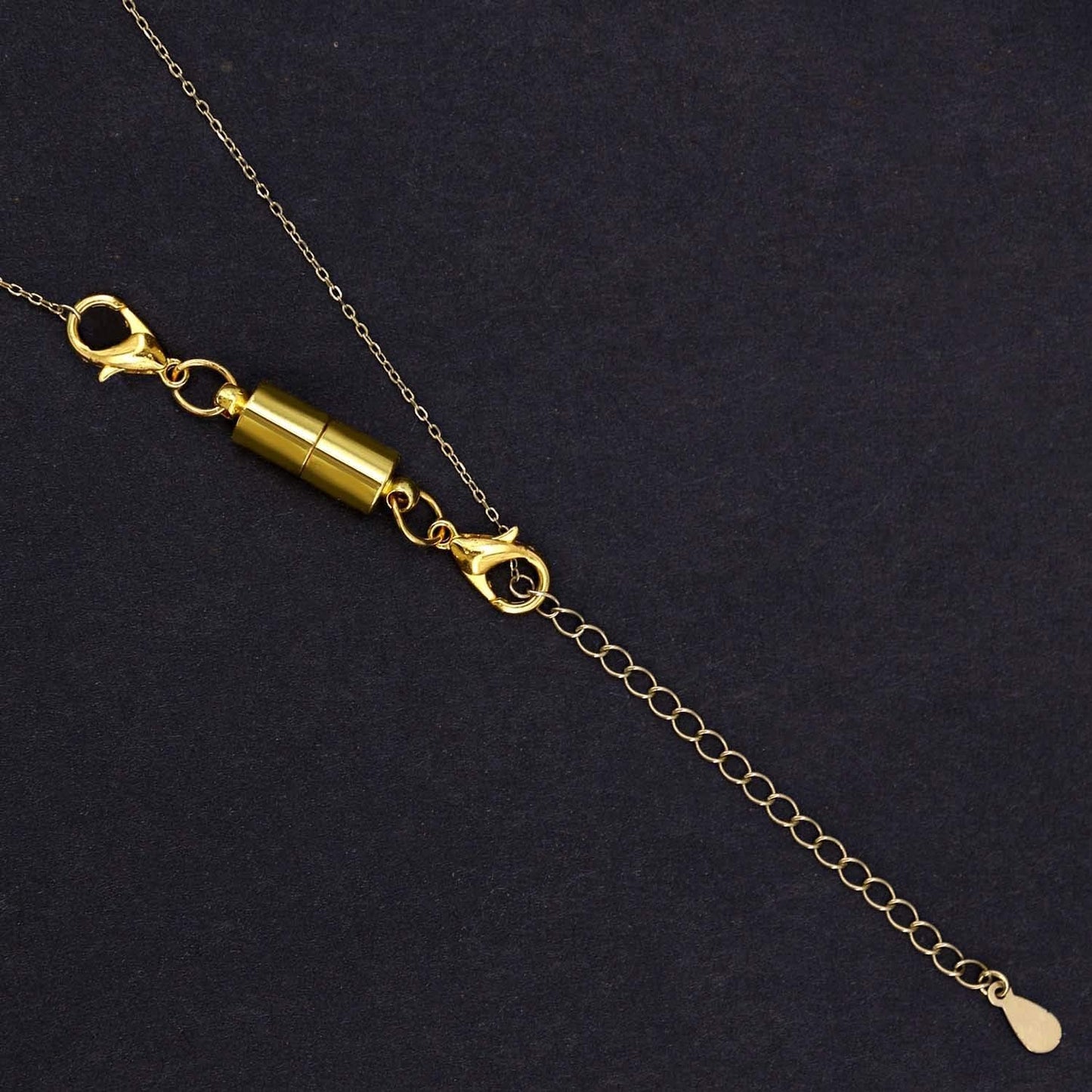 12 Pack Magnetic Necklace Clasps and Closures. Necklace Jewelry Extender with Strong Magnet. for Jewelry Necklace Bracelet Making. Gold and Silver Plating (12Pcs | Silver Cylinder)