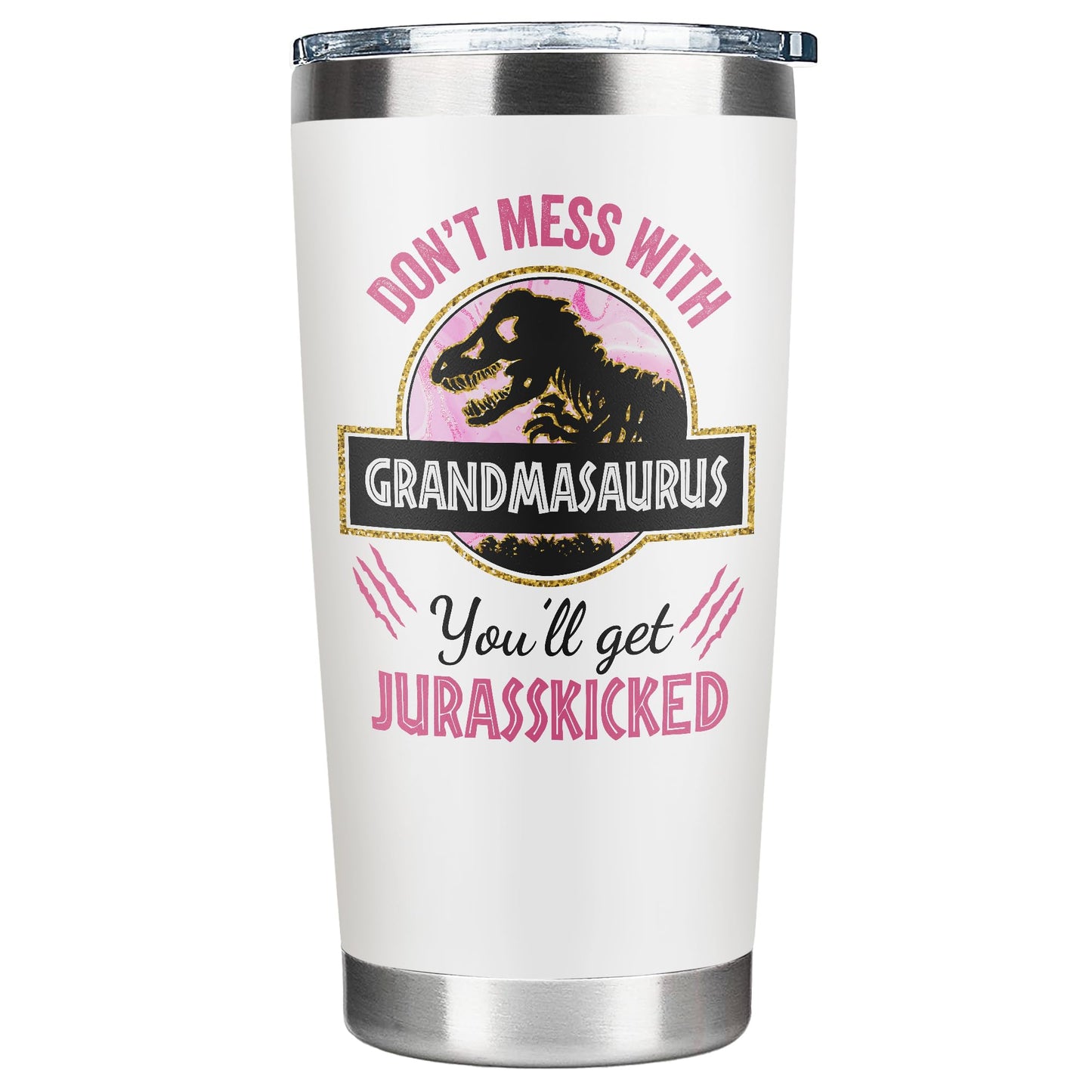 GINGULMINA Grandma Gifts - Birthday Gifts for Grandma - Mothers Day, Christmas Gift Ideas for Grandmother from Grandchildren, Granddaughter, Grandson, Grandkids - 20 Oz Stainless Steel Tumbler