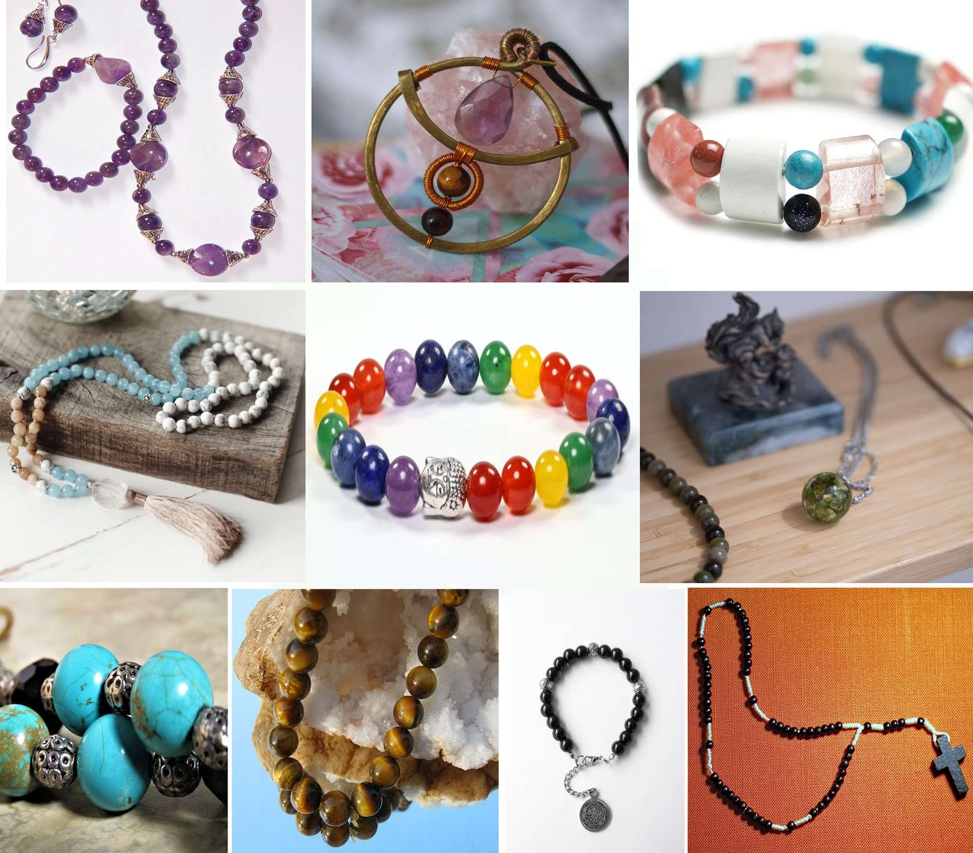 Indian Agate 8mm Natural Stone Beads Round Loose Gemstone Stone Beads for DIY Bracelet Necklace Earrings Jewelry Making Polishing Genuine Real Stone Beading Crystal 96PCS 2 Strand 32"